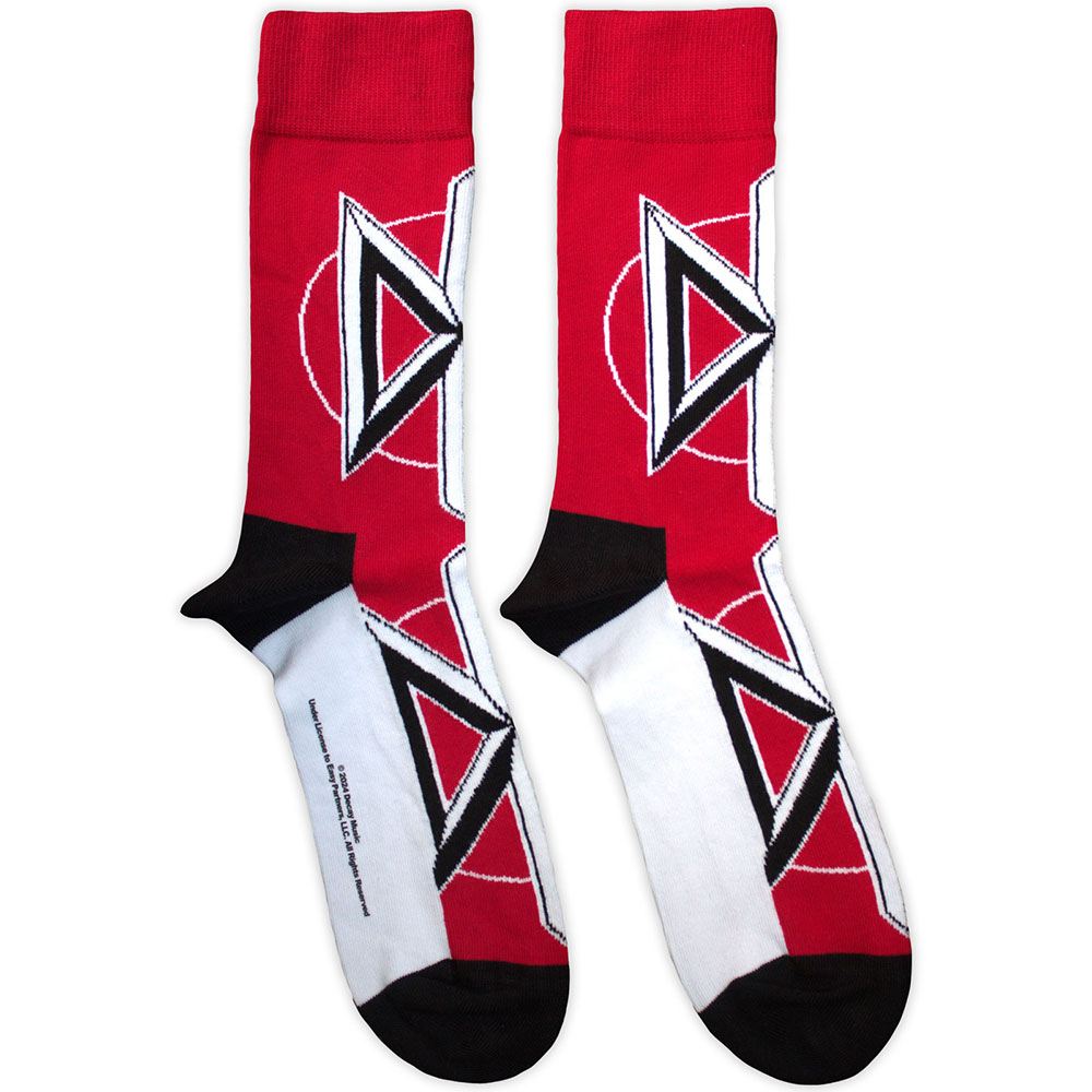Dead Kennedys - Logo Chaussette de cheville - Rouge